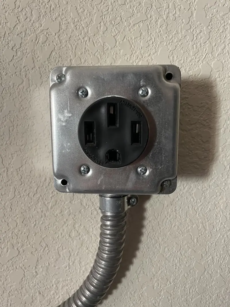 NEMA 14-50 outlet installed for Electrical Panel Upgrade in Bellingham
